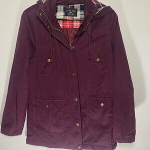 Love Tree Plaid Lined Utility Jacket